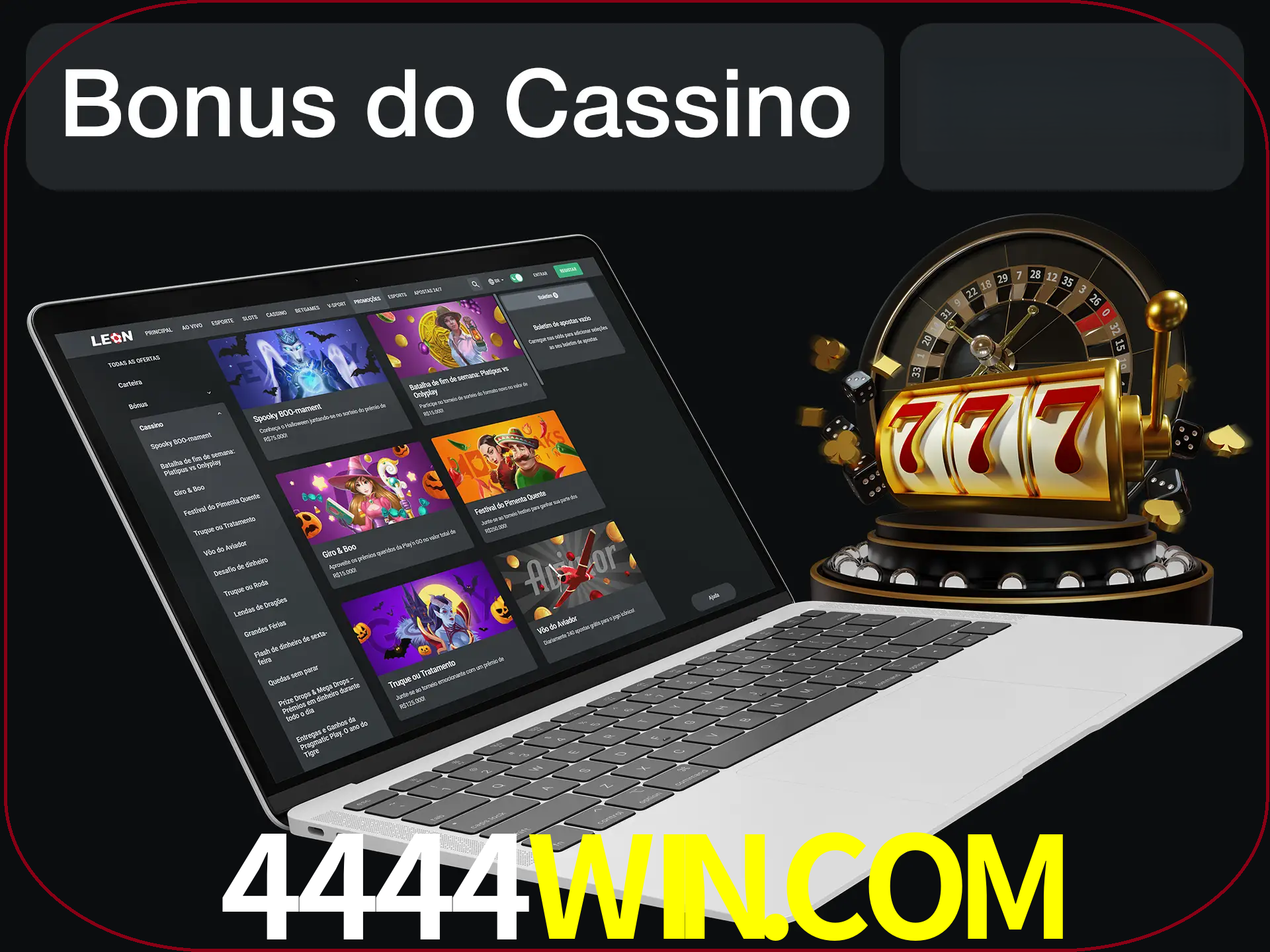 Use o bônus do cassino para começar melhor.