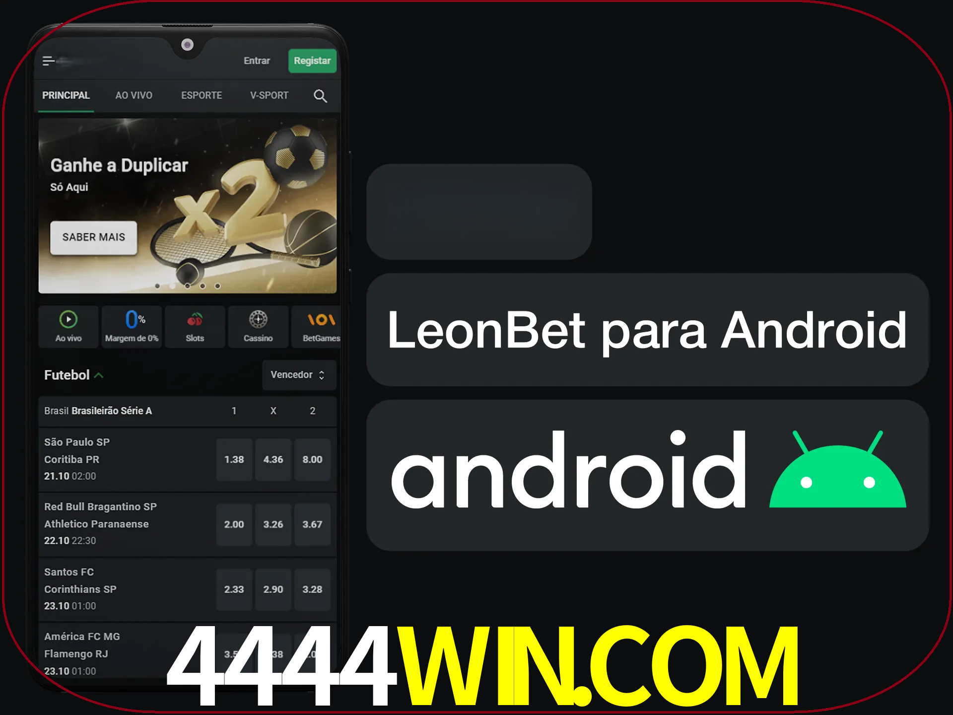 Adquira sua versão poket de LeonBet.